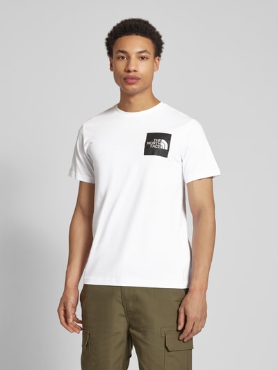 The North Face T-Shirt mit Label-Print Modell 'FINE' Black 4