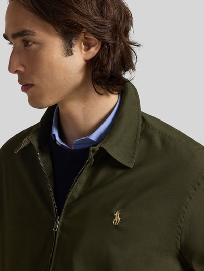 Polo Ralph Lauren Regular Fit Blouson mit Logo-Stitching Dunkelgruen 3