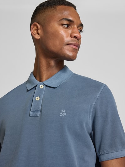 Marc O'Polo Koszulka polo o kroju Regular Fit z czystej bawełny Niebieski 3