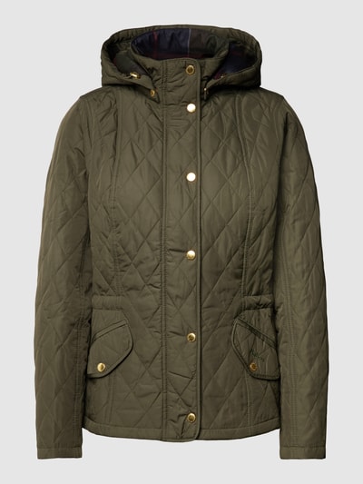 Barbour Steppjacke mit Brand-Stitching Modell 'MILLFIRE' Oliv 2