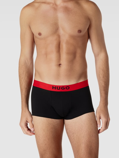 HUGO Trunks mit Label-Details Modell 'BROTHER' im 2er-Pack Black 1