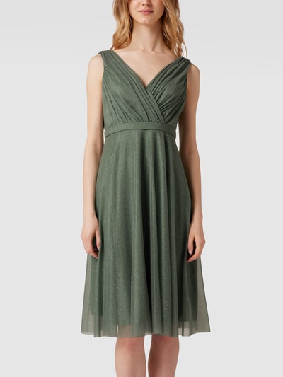 TROYDEN COLLECTION Cocktailkleid mit Glitzer-Effekt Mint 4