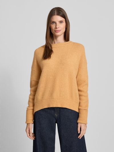 American Vintage Oversized Strickpullover mit gerippten Abschlüssen Modell 'VITOW' Sand Melange 4