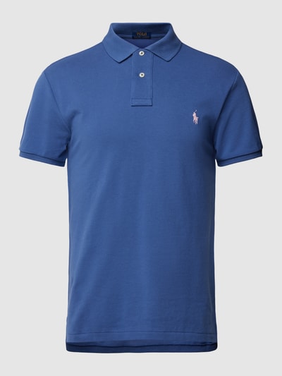 Polo Ralph Lauren Slim Fit Poloshirt mit Logo-Stitching Marine 2