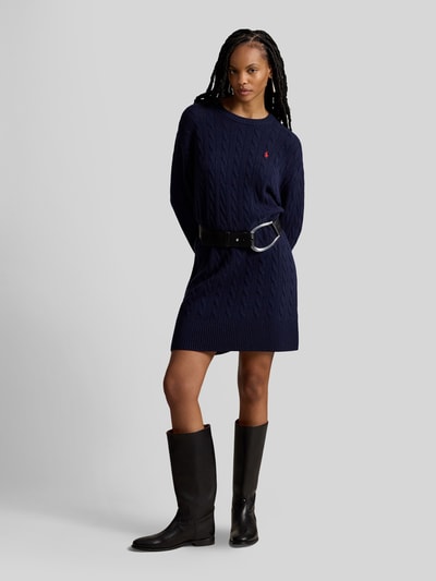 Polo Ralph Lauren Fließendes Freizeitkleid aus Woll-Kaschmir-Mix Marine 1