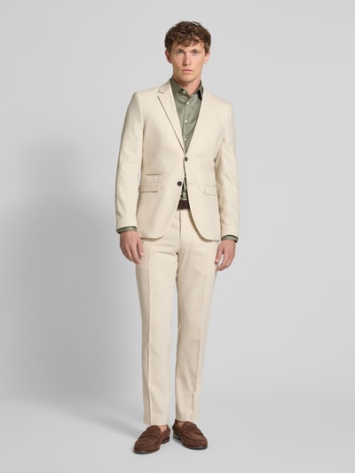 Jake*s Slim Fit Business-Hemd mit Kentkragen Mittelgrau 1