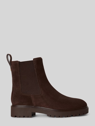 Lauren Ralph Lauren Botki z naturalnej skóry z detalem z logo Ciemnobrązowy 2