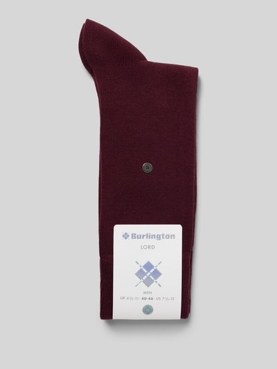 Burlington Socken mit Logo-Detail Modell 'Lord SO' Dunkelrot 3