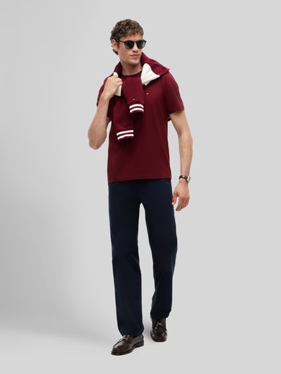 Tommy Hilfiger Regular Fit T-Shirt aus reiner Baumwolle ' Bordeaux 1