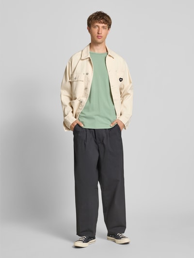 Superdry T-shirt z detalem z logo Miętowy 1