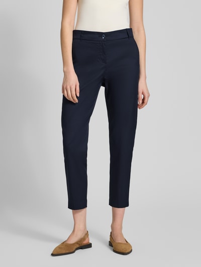 Christian Berg Woman Slim Fit Stoffhose in verkürzter Passform Dunkelblau 4