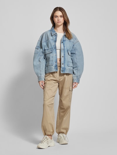 G-Star Raw Kurtka jeansowa z wykładanym kołnierzem model ‘Drifter Utility’ Jeansowy niebieski 1