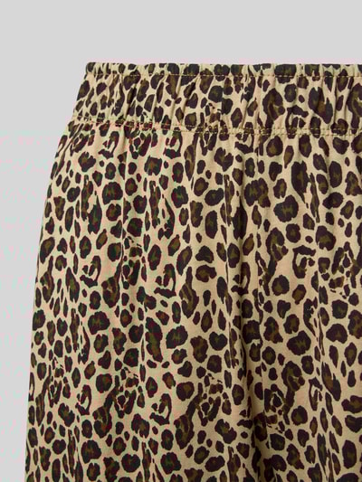 s.Oliver RED LABEL Regular fit pyjamabroek van een mix van katoen en viscose, model 'LEO LOVE' Donkerbruin - 2