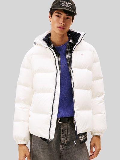Tommy Jeans Relaxed Fit Daunenjacke mit Kapuze Offwhite 4