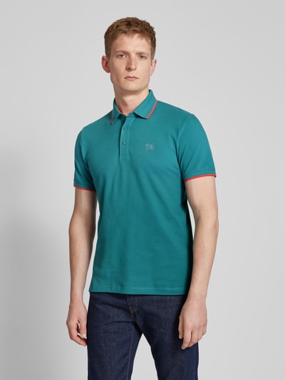 s.Oliver RED LABEL Poloshirt mit Label-Detail Petrol 4