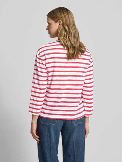 Pepe Jeans Regular Fit T-Shirt aus Baumwoll-Mix Rot 5