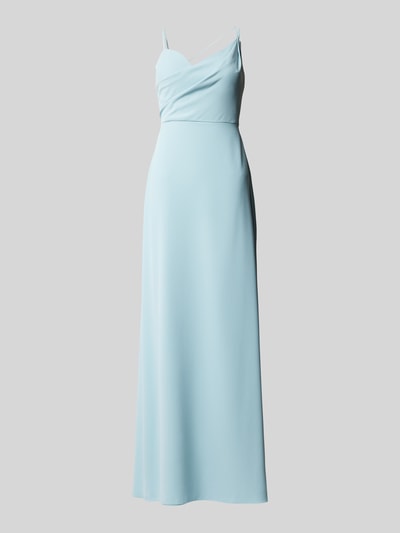 Vera Wang Bride Abendkleid in Wickel-Optik Modell 'BORDEUX' Hellblau 2