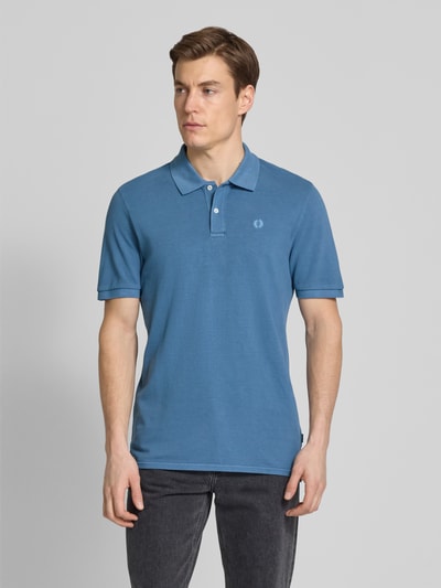 ECOALF Regular Fit Poloshirt mit Logo-Stitching Modell 'TEDANALF' Jeansblau 4