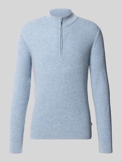 Brax Troyer aus Woll-Cashmere-Mix Modell 'Steffen' Hellblau 1