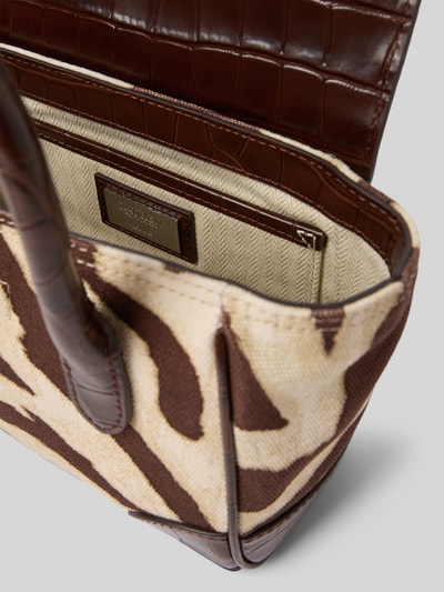 Lauren Ralph Lauren Zadeltas met labeldetail Donkerbruin - 5