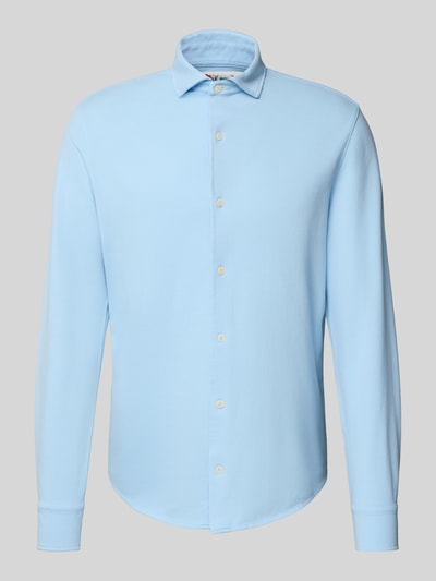 MC2 Saint Barth Freizeithemd mit Knopfleiste Modell 'AMALFI' Hellblau 2