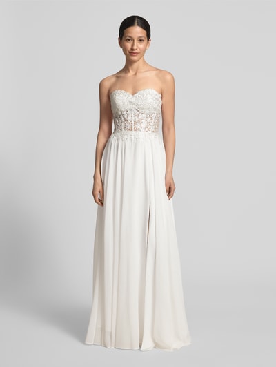 LUXUAR FASHION Maxikleid im Off-Shoulder-Look Offwhite 4