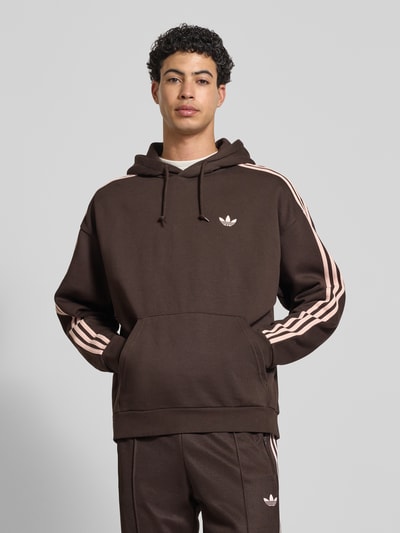 adidas Originals Oversized Hoodie mit Kapuze Dunkelbraun 4