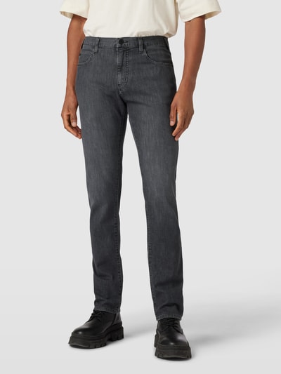 Emporio Armani Regular Fit Jeans mit Label-Applikation Anthrazit 4