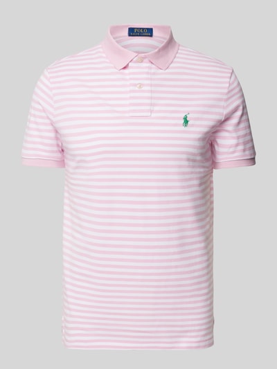 Polo Ralph Lauren Poloshirt mit Label-Stitching Pink 2