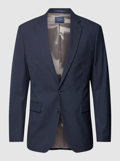 Christian Berg Men Regular fit 2-knoops colbert met reverskraag  Marineblauw - 2