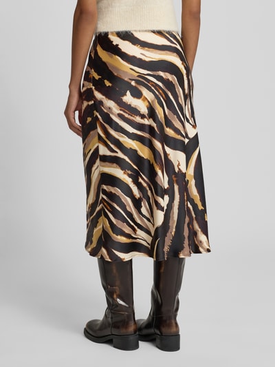 YAS Midirock mit elastischem Bund Modell 'PELLA' Beige 5