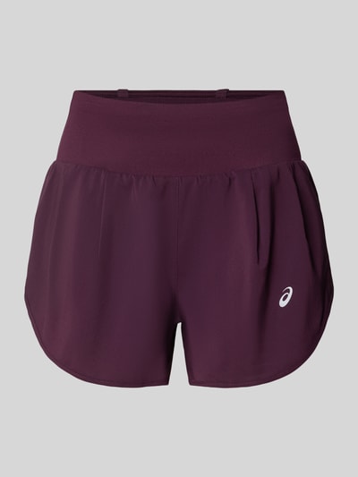 ASICS Shorts mit Logo und elastischem Bund Bordeaux 1