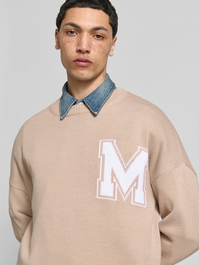 MM6 Maison Margiela Oversized Pullover aus Woll-Mix Beige 3