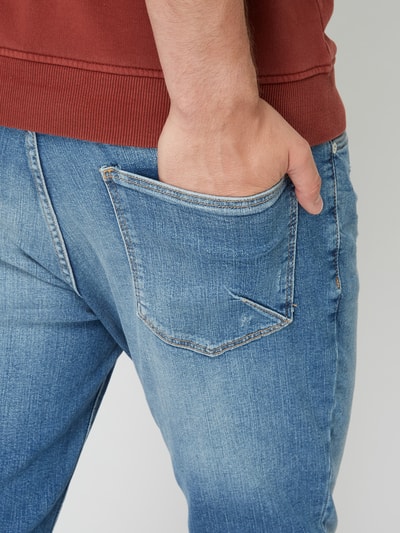 REVIEW Slim Fit Jeans im Destroyed Look Blau 5