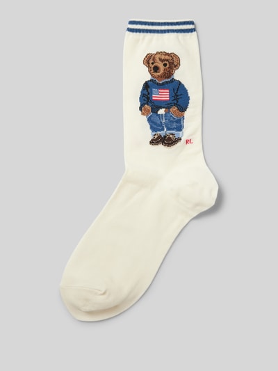 Polo Ralph Lauren Socken mit Motiv-Stitching Offwhite 1