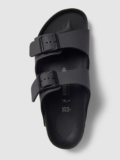 Birkenstock Teenslippers met doornsluiting in metallic, model 'Gizeh' Zwart - 3