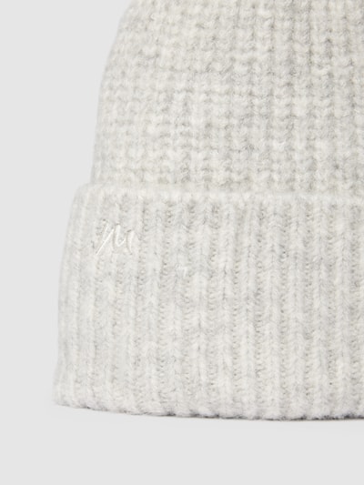 moves Beanie met labelstitching Lichtgrijs - 2