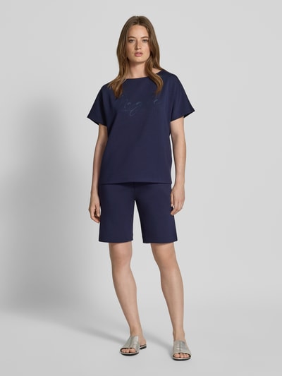 Christian Berg Woman Sweatshirt met halflange mouwen Donkerblauw - 1