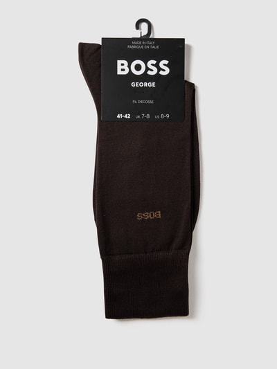 BOSS Socken mit Label-Print Mittelbraun 3