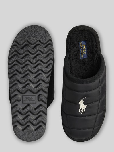 Polo Ralph Lauren Hausschuh mit profilierter Sohle Black 3