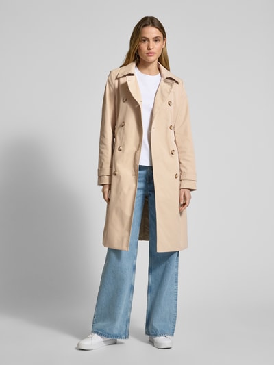 Christian Berg Woman Selection Trenchcoat met tailleriem Zand - 1