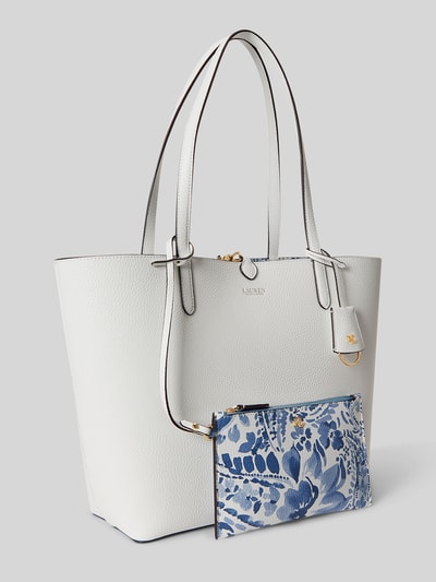 Lauren Ralph Lauren Dwustronna torba shopper z karabińczykiem Biały 3