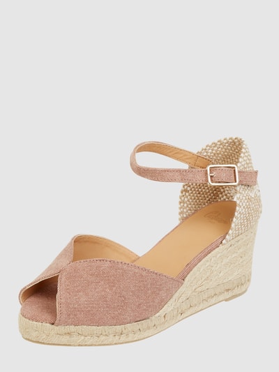 Castañer Wedges aus Baumwolle Modell 'Bianca' Altrosa 1