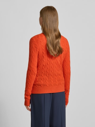 Polo Ralph Lauren Strickpullover aus Wolle-Kaschmir-Mix Modell 'JULIANNA' Orange 5