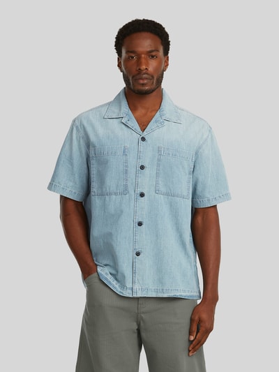G-Star RAW Koszula casual o kroju relaxed fit z czystej bawełny Jasnoniebieski 4