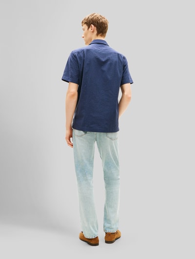 Tommy Hilfiger Overhemd met korte mouwen met reverskraag Marineblauw - 5
