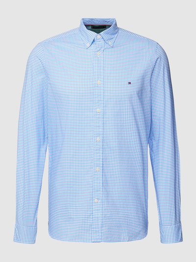 Tommy Hilfiger Slim Fit Freizeithemd mit Gitterkaro Modell 'GINGHAM' Hellblau 2