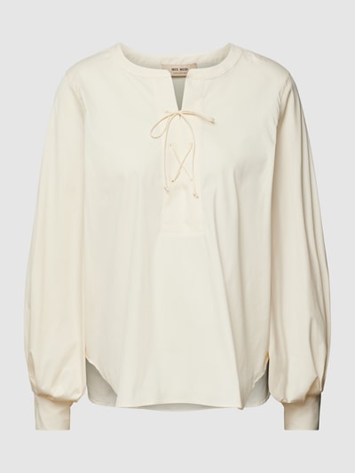 MOS MOSH Blouse met veter Offwhite - 2