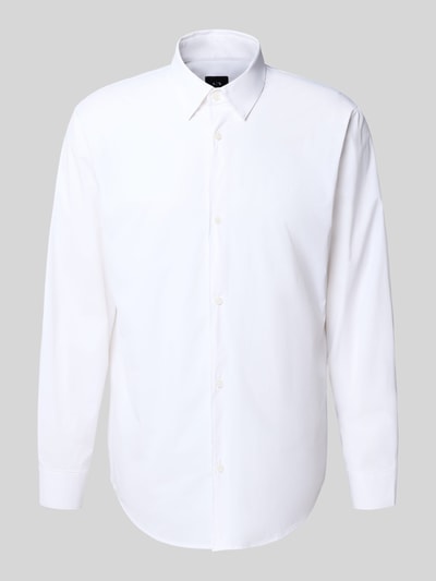 ARMANI EXCHANGE Regular Fit Freizeithemd mit Kentkragen Weiss 2