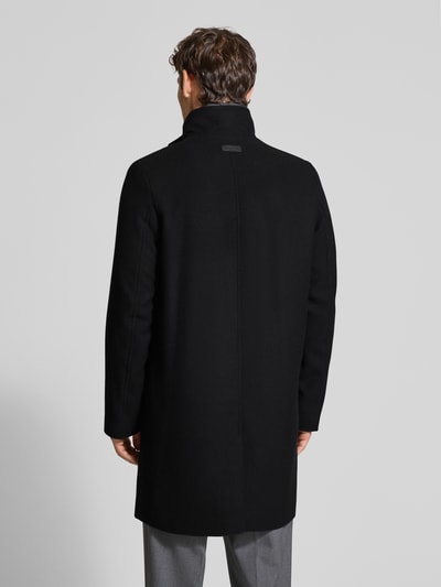 Marc O'Polo Regular Fit Wollmantel mit Stepp-Einsatz Black 5